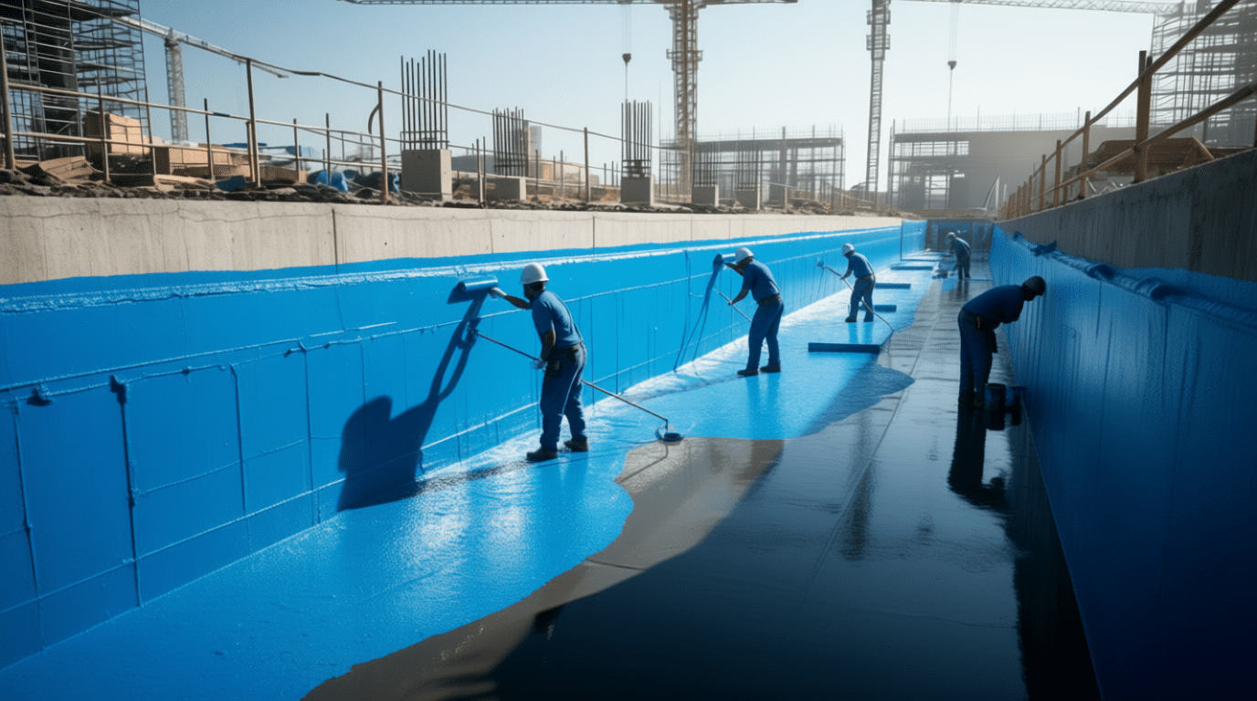 آب‌بندی مخازن و تصفیه‌خانه‌های فاضلاب