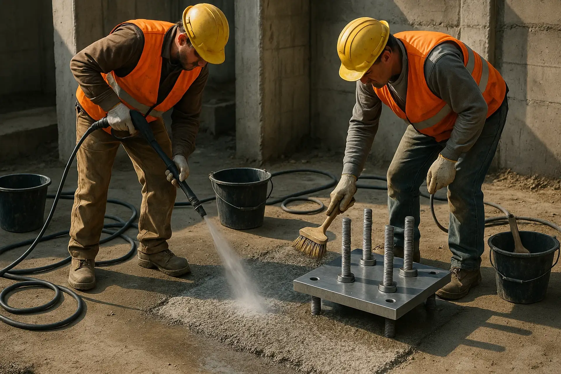 آماده سازی سطوح پیش از اجرای گروت