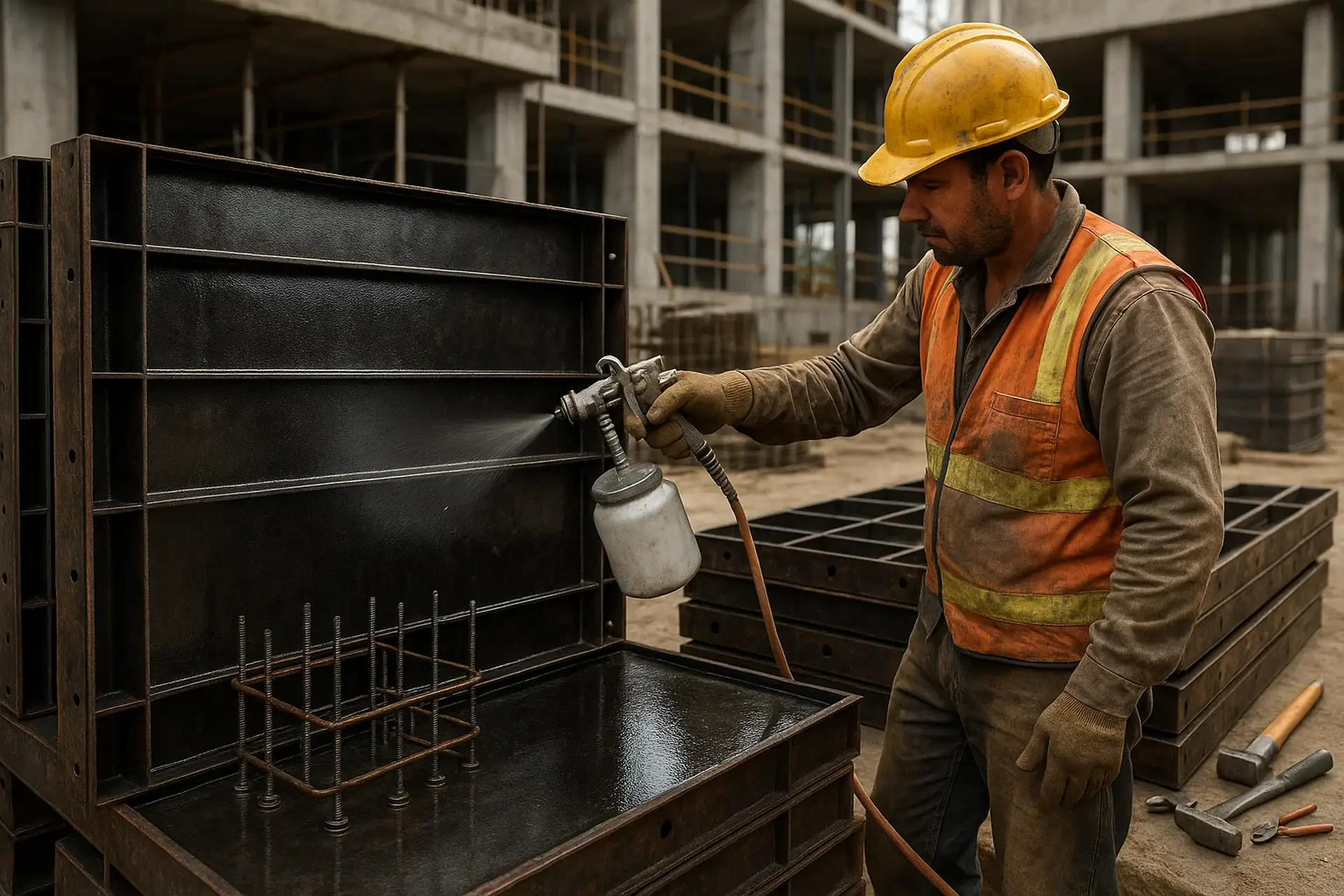 انوع روغن قالب بتن