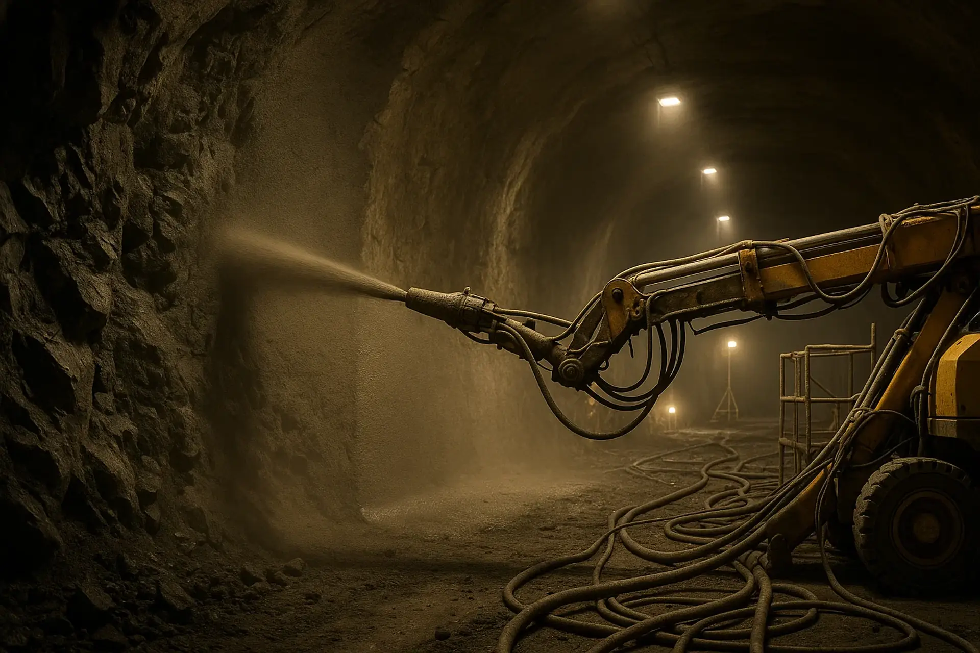 حفاری و بتن ریزی تونل ها